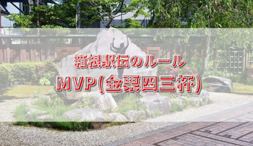 箱根駅伝のMVP（金栗四三杯）とは？歴代受賞者や決め方や基準は？